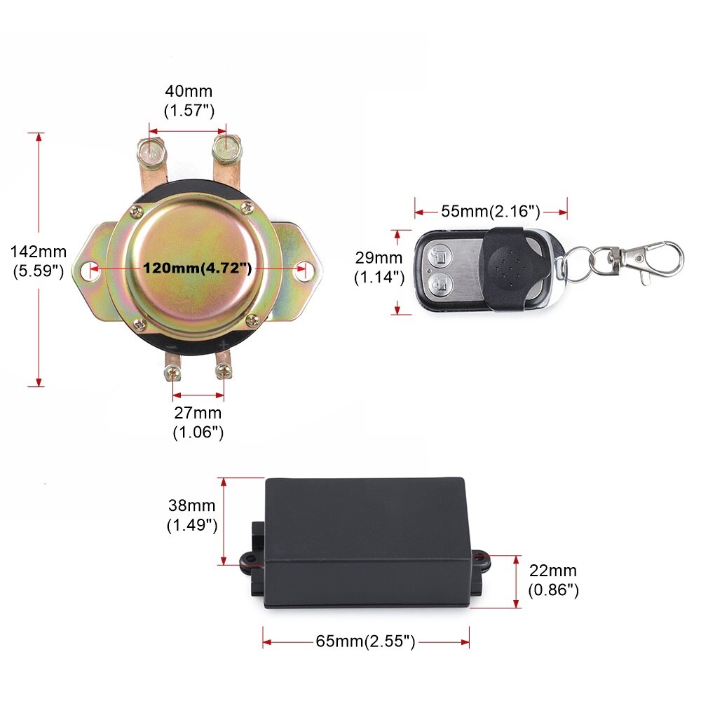 12v Cut Off SwitchVehicle Wireless Remote Control Car Battery Master Switches Power Electromagnetic Disconnect