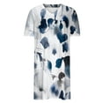 thumbnail image 4 of Tejiojio Back to College Wholesale Women's Print Plus Size V-neck Ventilate Sexuality Dress, 4 of 5