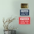 thumbnail image 4 of Classic Framed Please Close Door Behind You Sign (Blue) - Small, 4 of 5