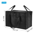 thumbnail image 2 of Uxcell 2Pcs Bolsas para Pizza para Llevar 15"x15"x13.8" Bolsas Aisladas para Llevar, Negro, 2 of 6