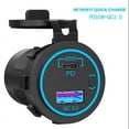 thumbnail image 5 of 2X 65W PD 12V USB Outlet for Laptop USB C Car Charger Socket Multi Port Outlet Waterproof Adapter for Car Boat Truck, 5 of 6