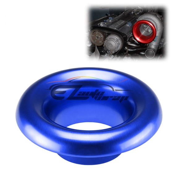 Blue Short Ram Air Intake Turbo Horn Aluminum Velocity Stack Silicone Hose