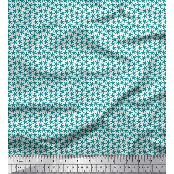Soimoi Cotton Jersey Fabric Stars Star Fabric Prints By Yard 58 Inch Wide