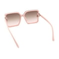 thumbnail image 6 of Womens Oversized Rimless Butterfly Rich Luxury Designer Fashion Plastic Sunglasses Pink - Brown Pink, 6 of 6