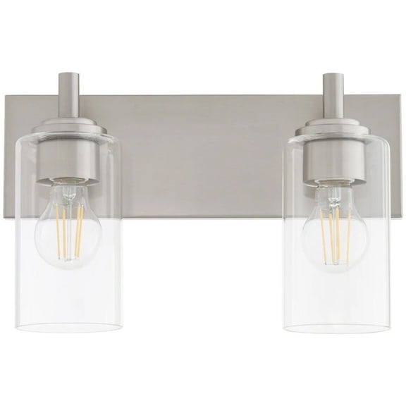 Quorum Fallstaff 5200-2-65 Bath Vanity Light 15 in. wide - Satin Nickel