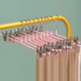thumbnail image 1 of 5Pcs Pants Drying Rack Space Saving Drying Hanger with Metal Clip Stainless Steel Hanger for Pants Trousers  Light Blue Bold, 1 of 7