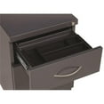 thumbnail image 3 of Bowery Hill Mobile Pedestal File 2-Drawer Filing Cabinet Box/File in Charcoal, 3 of 6