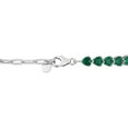 thumbnail image 3 of Everly Women's Created Emerald Sterling Silver Tennis Bracelet, 3 of 7