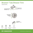 thumbnail image 3 of Symmons S589215TRM Braston Tub And Shower Trim Package - Chrome, 3 of 7