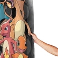 thumbnail image 4 of Cortina de ducha Charmander, impermeable, de poliéster, lavable, decorativa, con 12 ganchos, 72 x 72 pulgadas, de plástico, 4 of 8