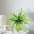 thumbnail image 6 of Clearance! Liulin Fake Boston Fern Artificial Plants Outdoor, UV Resistant Faux Ferns Plastic Greenery Shrubs, Artificial Ferns Shrubs for Home Gardens Patio Yards Porch Spring Decor, 18 Branches, 6 of 9