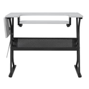 Sew Ready Eclipse Sewing and Craft Table in Black / White