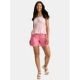 thumbnail image 2 of Time and Tru Women’s Linen Blend Shorts, 5” Inseam, Sizes XS-XXXL, 2 of 5