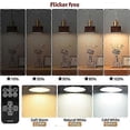 thumbnail image 2 of E14 Rechargeable Light Bulb,2Packs,300LM,40W Equivalent,Detachable Charging,3 Color Temperature,Remote Control Puck Emergency Lamp, 2 of 5