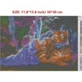 thumbnail image 3 of Otra decoración de pared Kits de pintura de diamante de tigre de bricolaje para adultos y niños, pintura de diamante redondo Arte Diosa 5d Pintura de taladro completo Bordado d, 3 of 5