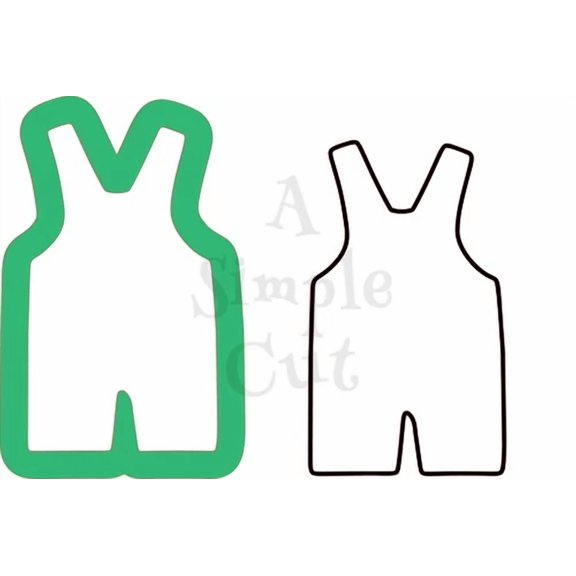 Baby Overall Romper Cookie Cutter