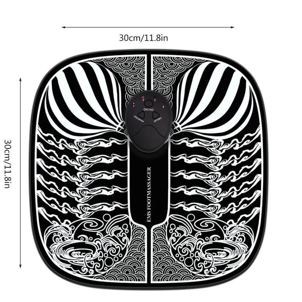 Almohadilla de masaje para pies con pantalla inteligente, carga USB, acupuntura, masaje de pies