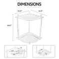 thumbnail image 3 of GSE Games & Sports Expert Clear Acylic Corner-Style Floor Stand Billiard Pool Cue Racks. Holds 8 Pool Cue Sticks, 2 Pool Ball Racks, 16 Pool Balls, 3 of 8
