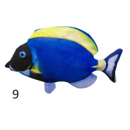 11  Low Noise Realistic Moving Cat Kicker Fish Toys Catnip Electric USB Rechargeable Plush Fish Stuffed Pillow Chew Bite Toy Kitten Fish Flop Cat Wagging Toys Fish Wiggle Motion Kitten Toy 9