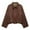 Brown, variant on Sevevn Women's Faux Suede Bomber Jacket Spring Lapel Coat Casual Oversized Long Sleeves Trendy Streetwear Outerwear