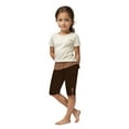thumbnail image 6 of LLYwey Girls' Bike Shorts - Summer High Waisted Athletic Shorts for Girls - Toddler Kids Solid Color Workout Running Yoga Shorts Leggings Elastic Waist Pull on Short Pants , New - MD22, Brown, 10T, 6 of 7