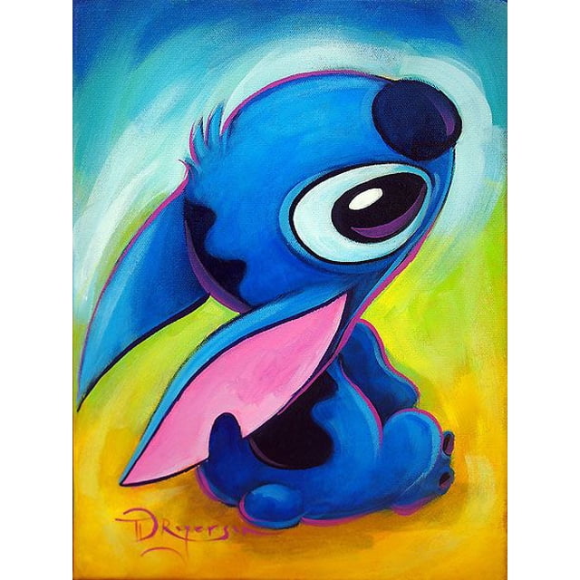 Diamond Painting Disney New Arrives Cross Stitch Cartoon Lilo and Stitch Diamond Embroidery Picture Anime Mosaic Kids DecorSquare 30x40cm Gao Jinjia LED