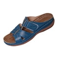 thumbnail image 2 of Xdegoge Womens Orthopedic Sandals Arch Support Cross Strap Open Toe Summer Beach Shoes Hollow Out Walking Ladies Dressy Slippers Casual Mules Clogs, 2 of 6