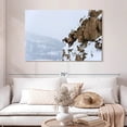 thumbnail image 2 of Elephant Stock Winter Bighorn Sheep Wall Art - Horizontal Canvas Wall Art - Living Room Wall Decor - Animal Canvas - White And Brown Decor - 48" x 32", 2 of 8