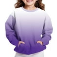 thumbnail image 5 of LIaqionyy Girls Oversized Sweatshirts Crewneck Tops Long Sleeve Casual Drop Shoulder Pullover Sweatshirt, 5 of 6