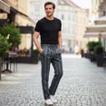 thumbnail image 2 of HBDesign Mens Vertical Stripe Quick Dry Pants Soft Lightweight Breathable Summer Trousers, 2 of 7