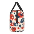 thumbnail image 3 of Men'S And Women'S Universal Portable Lunch Bag Large Hand Insulated Lunch Bag 10.4×8.6in For Picnicdaily Go Out To Play And Work Independence Day Theme Star (2), 3 of 8