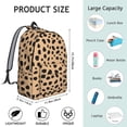 thumbnail image 5 of Leopard Print Backpack for School,Cute School Bag,Schoolbag with Adjustable Shoulder Straps & Padded Back,15.7"x11.8"x5.5", 5 of 5