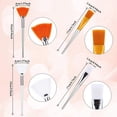 thumbnail image 2 of 4 Pcs Facial Brushes Fan Mask Brushes, Soft Facial Applicator Brushes Tools for Peel Glycolic Mask Makeup, 2 of 6