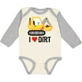 thumbnail image 3 of Inktastic Construction Truck I Love Dirt Boys or Girls Long Sleeve Baby Bodysuit, 3 of 5