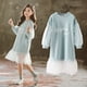 thumbnail image 4 of Vestido de primavera y otoño para niñas, suéter elegante para niñas pequeñas, vestido de princesa de manga larga con hilo para niñas pequeñas, 4 of 6