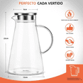 thumbnail image 4 of Jarras De Vidrio Para Agua Jarras De Cristal Con Tapa 2l Xtellar transparente, 4 of 4