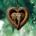 thumbnail image 4 of 🎄【1PC Heart Shaped Animal Ornament – Acrylic Christmas Pendant | Woodland Animal Christmas Decoration for Tree & Gifts | Clearance Holiday Decor】, 4 of 7