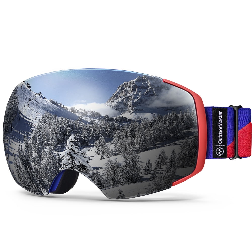 OutdoorMaster Ski Goggles PRO Frameless, Interchangeable Lens 100