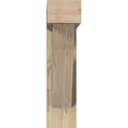 thumbnail image 2 of Ekena Millwork 6"W x 24"D x 24"H Traditional Block Rough Sawn Bracket w/ Offset Brace, Douglas Fir, 2 of 25