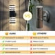 thumbnail image 4 of Apliques de pared LED impermeables Lámpara de pared de doble cabezal Bombilla reemplazable E27 para escaleras de habitación Iluminación de pared para jardín al aire libre Decoración, 4 of 5