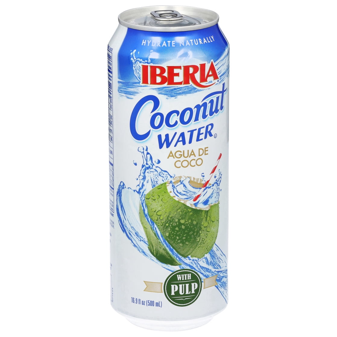 (8 pack) Iberia Coconut Water with Pulp 16.9 fl oz