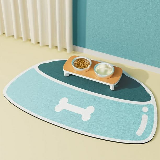 Tapete de Silicona Antideslizante E Impermeable para Comida de Mascotas | Cojín Duradero y Resistente a Arañazos para Comida de Perros y Gatos | Protector de Mesa con Aislamiento Térmico | Mantel Ind