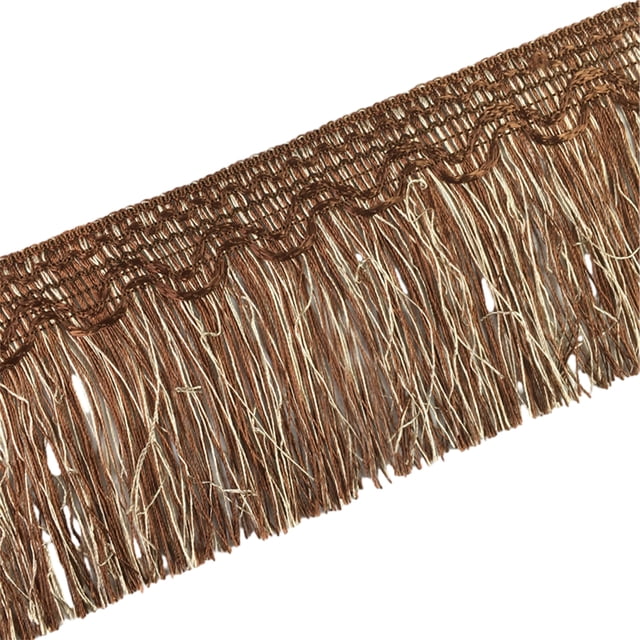 Wosthever Exquisito vestido con adornos dorados, ropa de escenario, accesorios para cortinas, tejido de precisión, batería que no se cae Tratamientos de ventanas café bicolor diecinueve