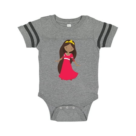 

Inktastic African American Princess Princess In Red Dress Gift Baby Girl Bodysuit