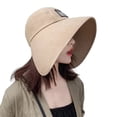 thumbnail image 2 of Sun Hat for Women Summer Beach Wide Brim UV Protection Hats with Chin Strap Travel Foldable UPF 50, 2 of 6