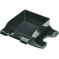thumbnail image 5 of (2 pack) deflecto Docutray Multi-Directional Stacking Tray Set, Two Tier, Polystyrene, Black, 5 of 5