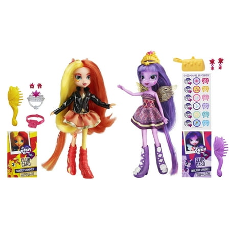 UPC 653569843948 product image for My Little Pony Equestria Girls Sunset Shimmer and Twilight Sparkle Dolls | upcitemdb.com
