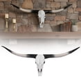 thumbnail image 4 of golytefs 70in Faux Cow Horn Wall Decoration Longhorn Skull Head Wall Decor for Home Decor, 4 of 9