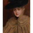 thumbnail image 2 of Albert Edelfelt 20x23 Gold Ornate Framed and Double Matted Museum Art Print Titled - Portrait of a Young Woman (1891), 2 of 4
