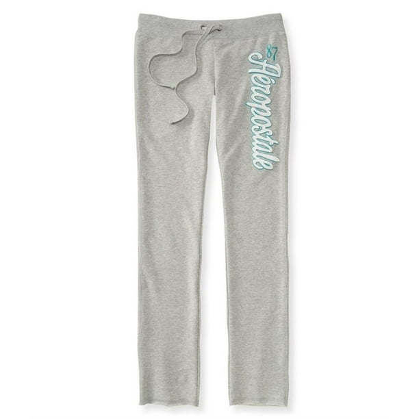 Pantalones deportivos ajustados Aeropostale para mujer color gris extra pequeño